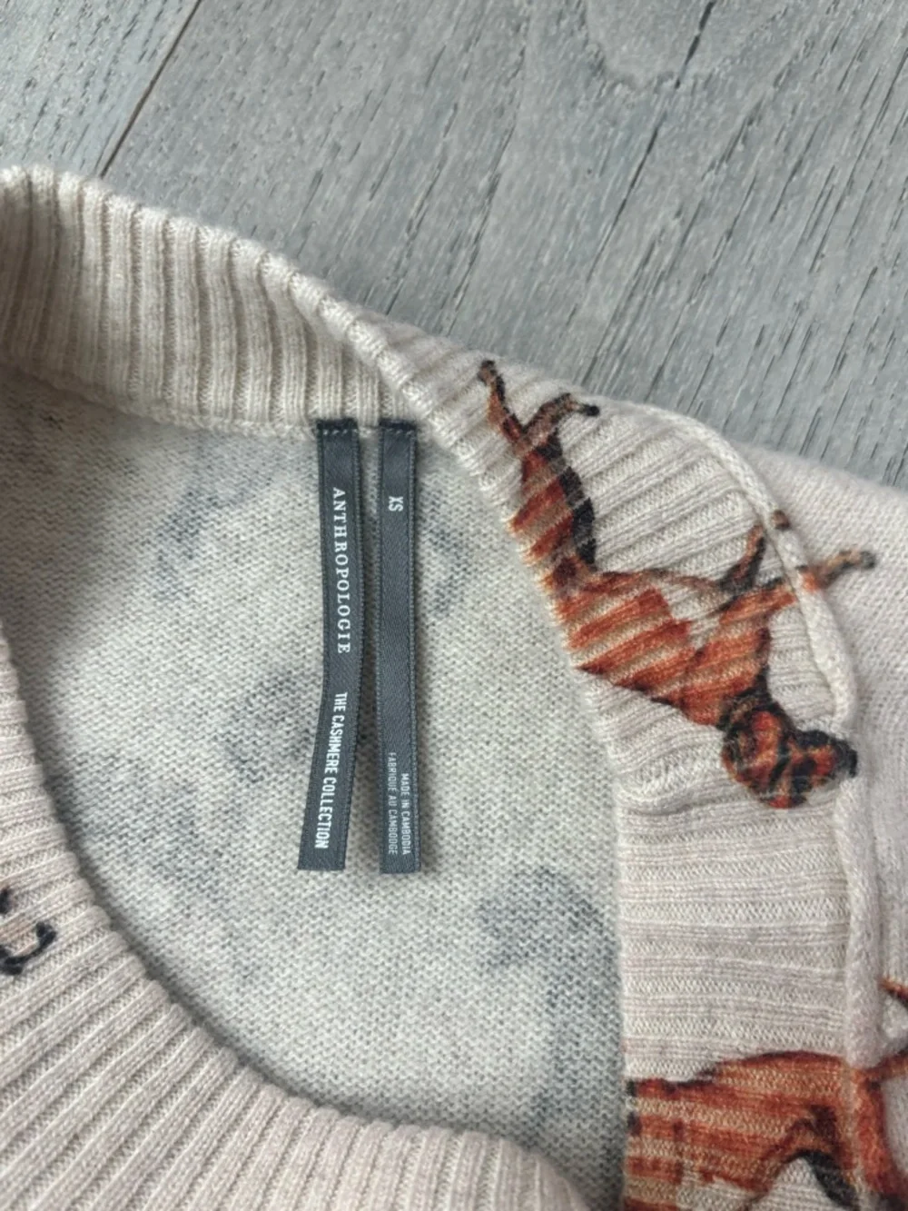 Anthropologie Cropped Sweater The Goldie Crewneck - Picture 4 of 6